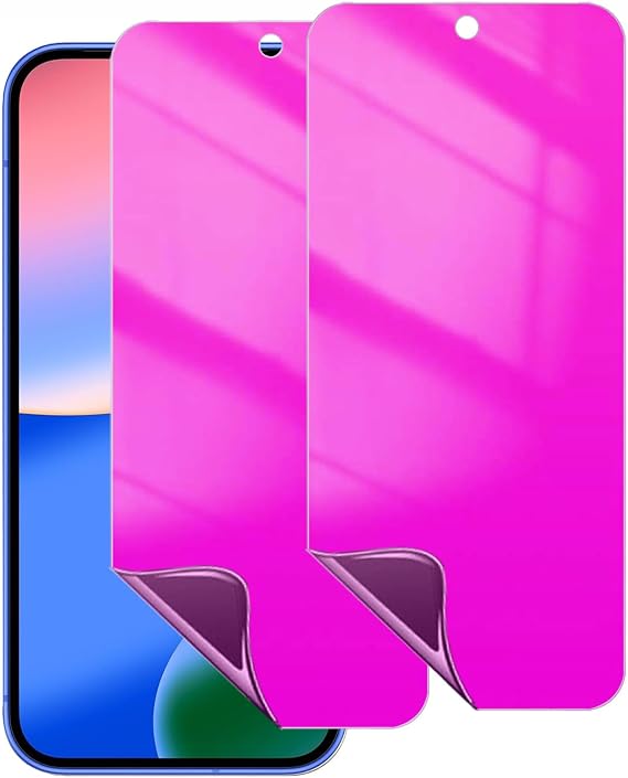 2 Pack Suit for Google Pixel 10/10 Pro / 9/9 Pro Privacy Screen Protector Anti spy Anti blue Light Film Gradient Colorful