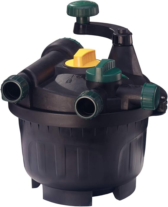 Blagdon Clean Pond Machine, Easy Clean Foam Free Pressure Filter, with UV Clarifier Light, Chi Media, Mechanical & Biological Filtration, Turn to Wash Clean Hands System, for Ponds up to 10,000 Litres