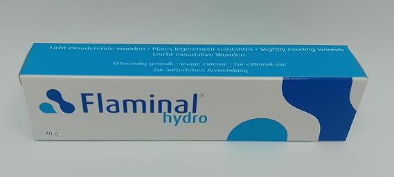 Flaminal Hydro Gel 40g | Advanced Enzymatic Wound Care | Hydrating and Antimicrobial Healing Gel for Effective Moist Wound Management
