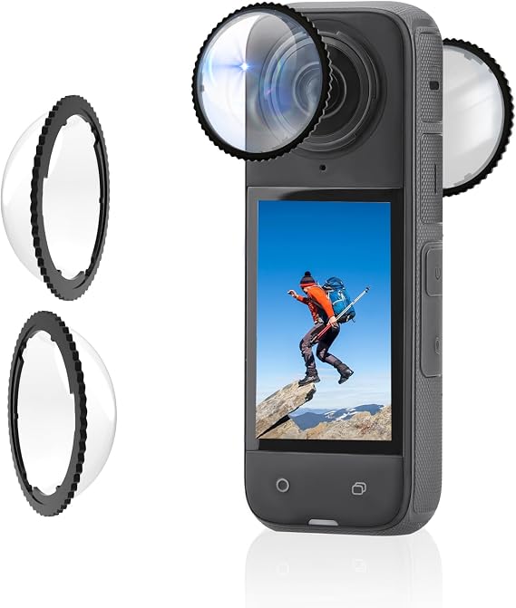 X4 Premium Lens Guard for Insta360 X4, High Transparency Tempered Glass Lens Protector for Insta 360 X4 Camera Anti-scratch Accessories(Not for X4 Air)