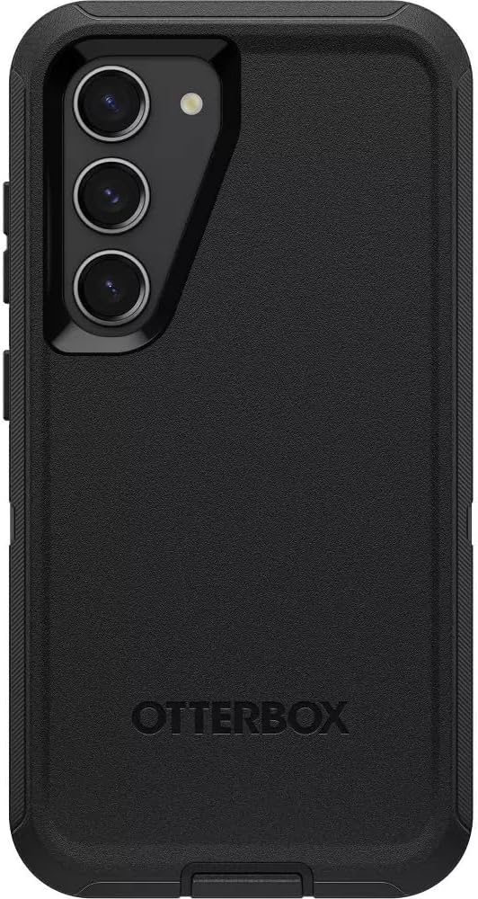 OtterBox Galaxy S23 (Only) - Defender Series Case - Black - Rugged & Durable - with Port Protection - Case Only - Non-Retail Packaging