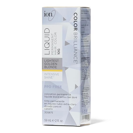 ion 10G Lightest Golden Blonde Permanent Liquid Hair Color