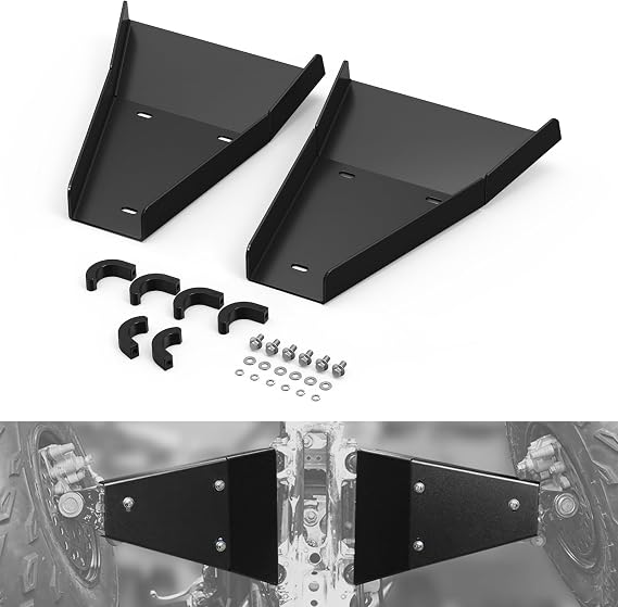 NICECNC A-Arm Skid Plates 6061-T6 Aluminum Black