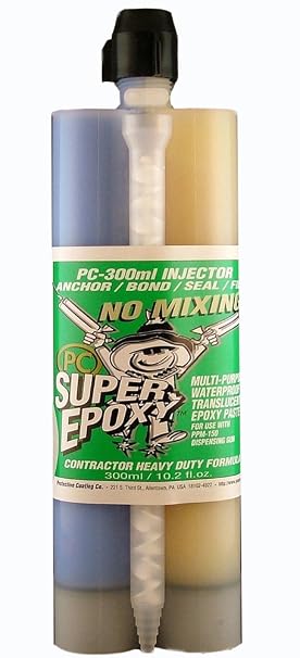 PC Products - PC-Super Epoxy Adhesive Paste, Two-Part 300ml Cartridge, Translucent 3008