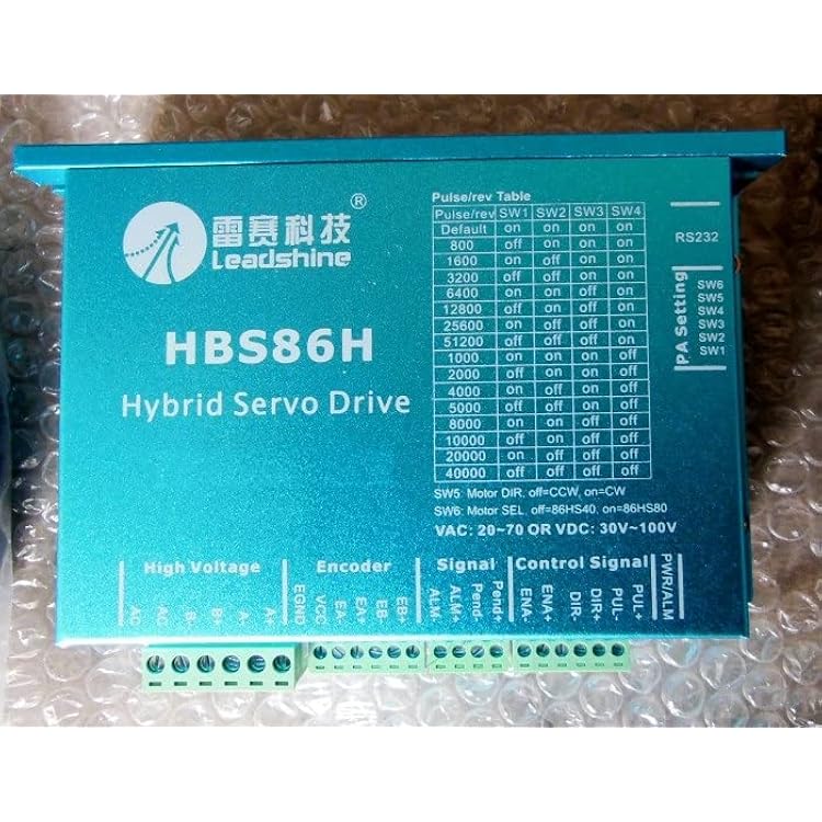 Davitu Motor Driver - Leadshine HBS86H 2-phase Hybrid Servo Drive 30-90VDC 8.2A Peak For CNC Machine