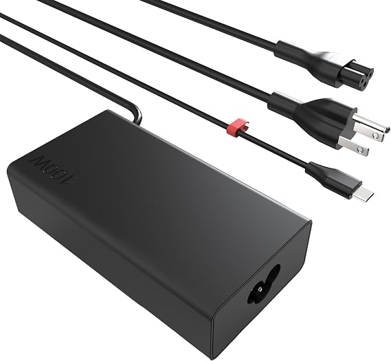 USB C Laptop Charger 100W Fast Charger Replacement for Thinkpad IdeaPad Yoga Series Type C Charger AC Adapters