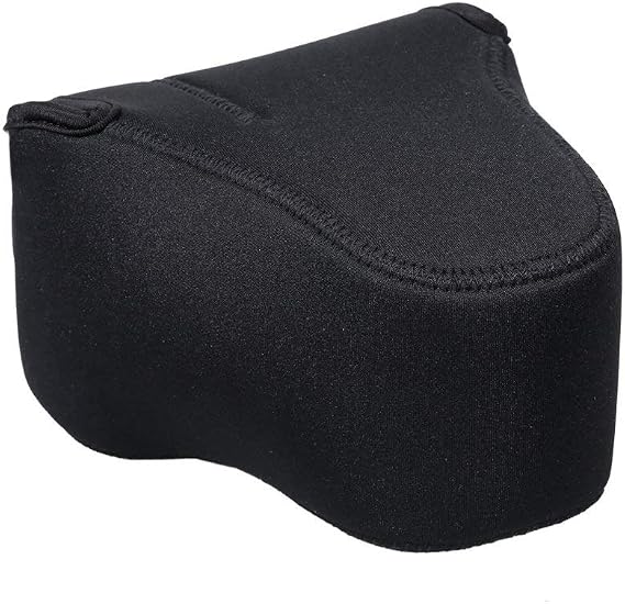Neoprene Fitted Case for Nikon COOLPIX P1000 (Black) (Fits Hood Only When Reversed On Lens)