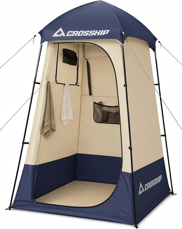 Outdoor Camping Privacy Shower Tent with Solar Shower Bag