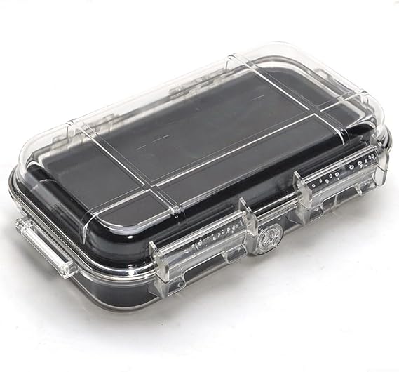Waterproof Survival Case Shockproof Gear Box Crush Proof Container Portable Camping Storage Outdoor Electronics Case Rugged Equipment Holder Hiking Essentials(M)