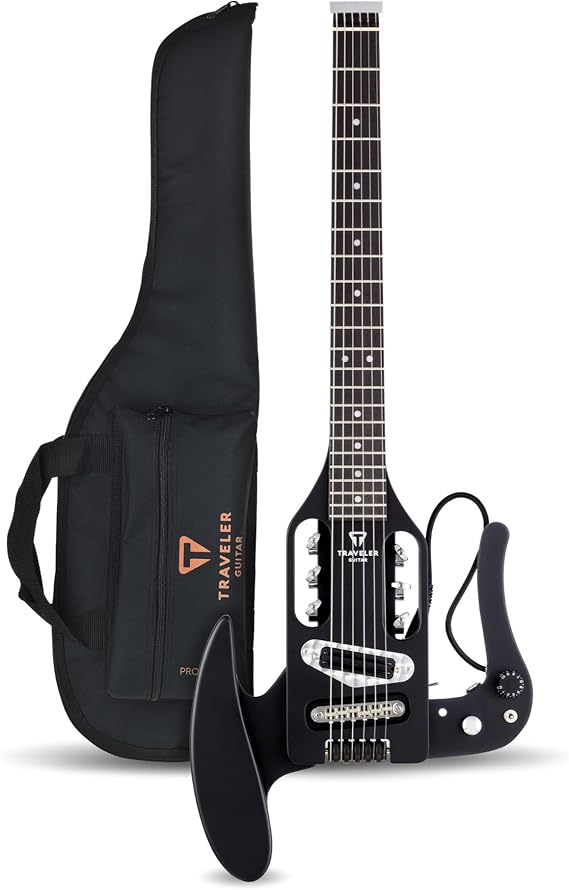 Traveler Guitar Acoustic Guitar 6 String Pro-Series Mod-X (Matte Black), Right, (PSM BKM)