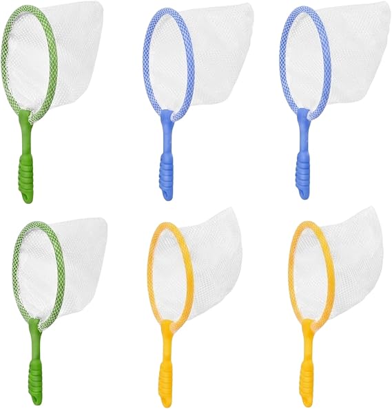 6Pcs Fishing Nets, Fishing Nets for Outdoor Activities, Early Learning Tool Bug Catcher Nets for Outdoor Playing Catch Fish Net, Compact Play Equipment