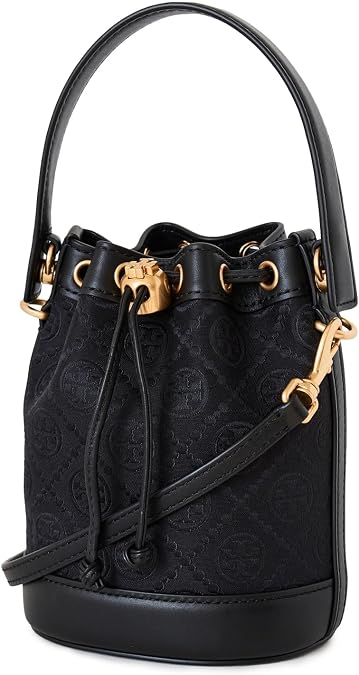 Tory Burch Women's Mini T Monogram Bucket Bag