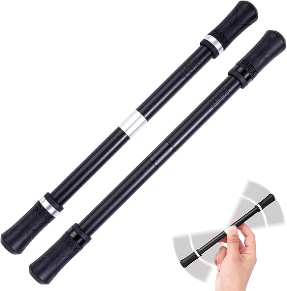 2Pcs Funny Finger Rotating Pen Weighted Ball Spinning Ballpoint Pen