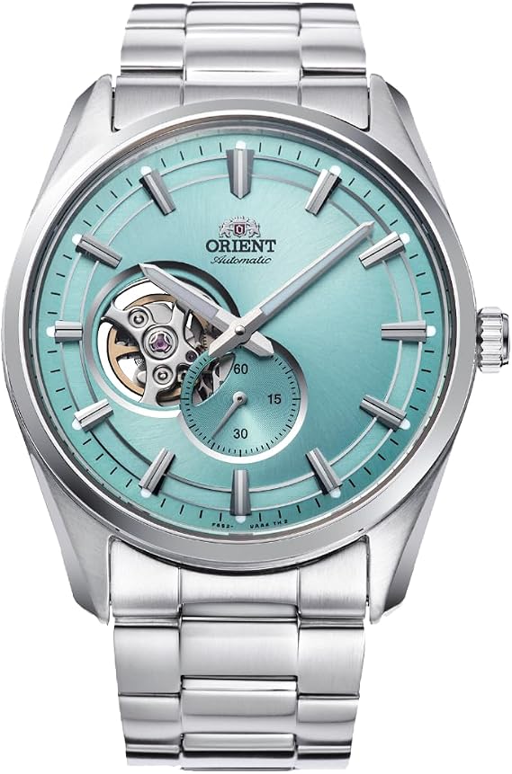 Orient Automatic/Hand-Winding Semi-Skeleton Dress Watch with Sapphire Crystal