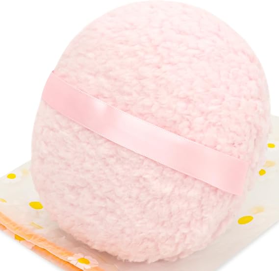 WSYUB Powder Puff,Powder Puffs for Body Powder, Oversize(6 x3 Body Powder Puffs,Extra-Large Dust Puff