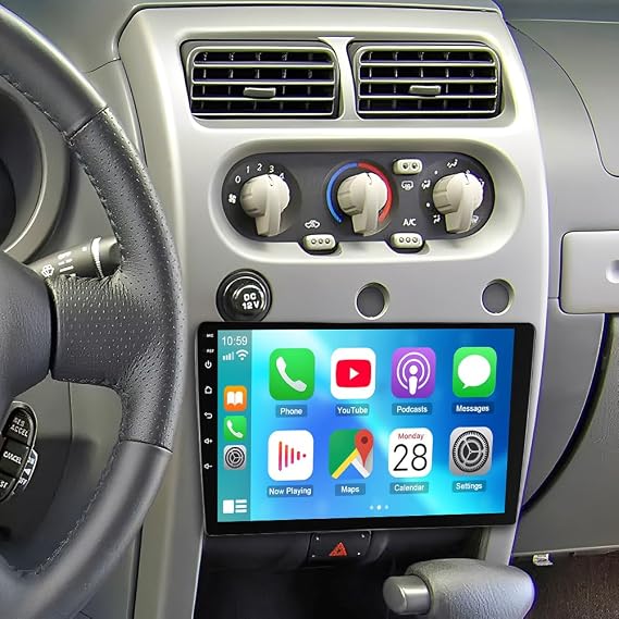 Android 14 10.1" Car Stereo Radio Upgrade for Nissan Frontier 2001-2004 | 10.1 Touch Screen Wireless CarPlay & Android Support GPS SWC WiFi FM Bluetooth Mirror Link Backup Camera 4G+64GB Head Unit
