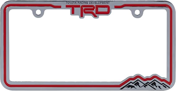 Chroma 042612 Racing Development TRD Metal License Plate Frame compatable with Toyota