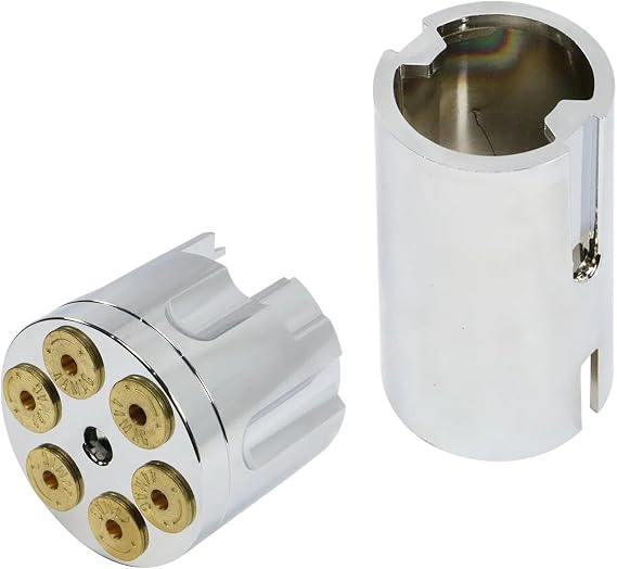 Gun Barrel Shift Knob Kit with Chrome Lower Plastic Sleeve Fits for 13/18 Eaton Fuller Peterbilt Kenworth Freightliner