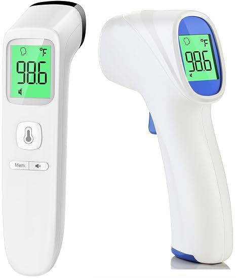 Forehead Thermometer for Adults and Kids - 202 White & 2000 White