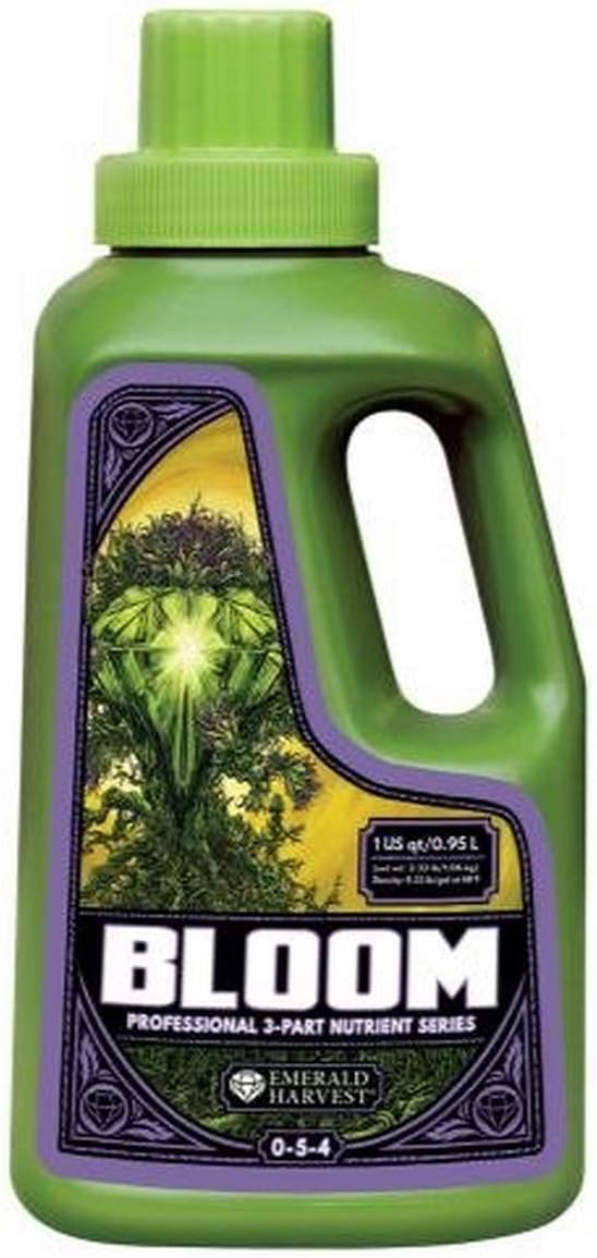 Emerald Harvest 723886 Bloom Quart/0.95 Liter (12/Cs) fertilizers, 0.95 L, Natural
