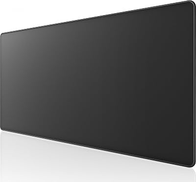 KTRIO Oversized Gaming Mouse Pad Desk Mat, Micro-Weave Cloth for Precise Control, Non-Slip Rubber Base, Stitched Edges, Water-Resistant, Full Desk Coverage for Gamer, Office & Home, 47.3 x 23.6 in