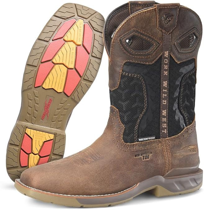 PHANTOM RIDER DOUBLE-H Zenon 11" Waterproof Composite Toe Roper Boots