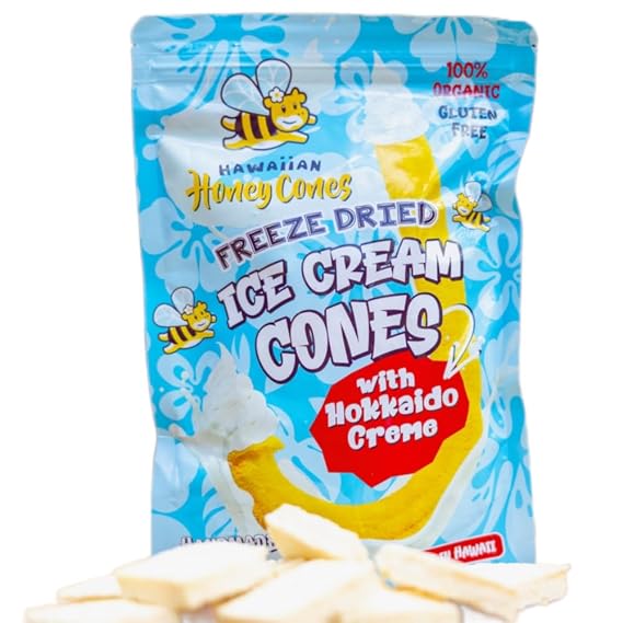 Hawaiian Honey Cones Freeze Dried Ice Cream Cones Made In Hawaii