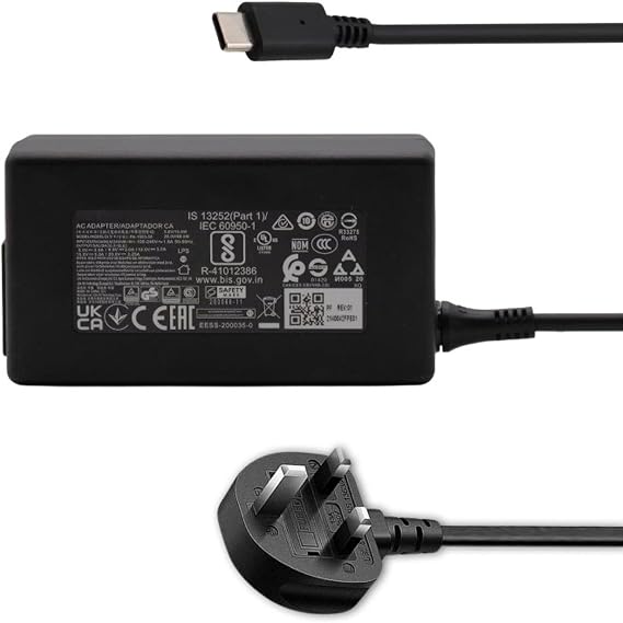 65W USB C TYPE C Charger Replacement For ASUS VIVOBOOK 13 SLATE T3300KA Laptop Power Supply Charger