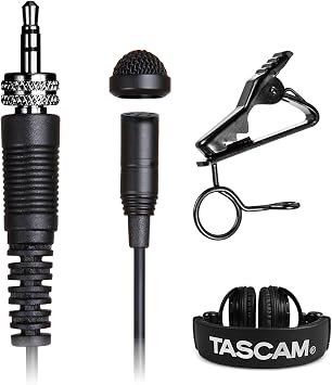 Tascam TM-10LB Lavalier Microphone and Studio Headphone