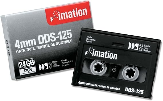 Imation 4MM DDS-125, DDS3, 12GB Tape 125m Length, (1-Pack)