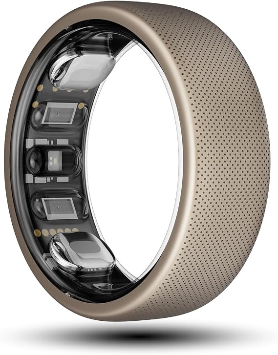 Amazfit Helio Smart Ring, Monitor Sleep/Heart, Water-Resistant, iOS/Android