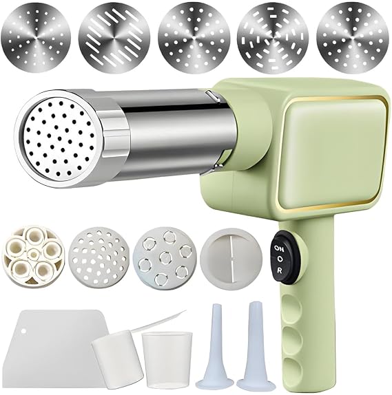 Electric Pasta Maker, Handheld Pasta Maker Machine,Green