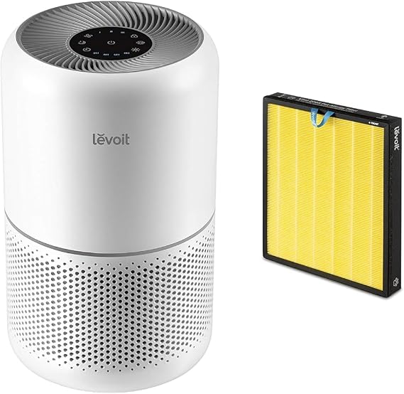 LEVOIT Air Purifier for Home Allergies Pets Hair in Bedroom & Vital 200S Pet Allergy Air Purifier Replacement, 3-in-1 True HEPA, High-Efficiency Activated