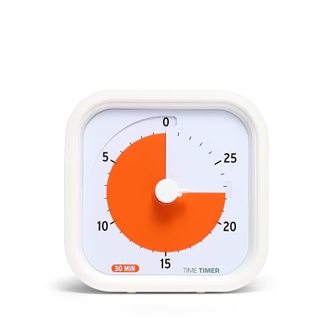 TIME TIMER 30 Minute MOD Education Edition Visual Timer with Desktop Software for Kids Classroom Learning, Session Timer, Study Tool and Office Meetings with Silent Operation (30min)