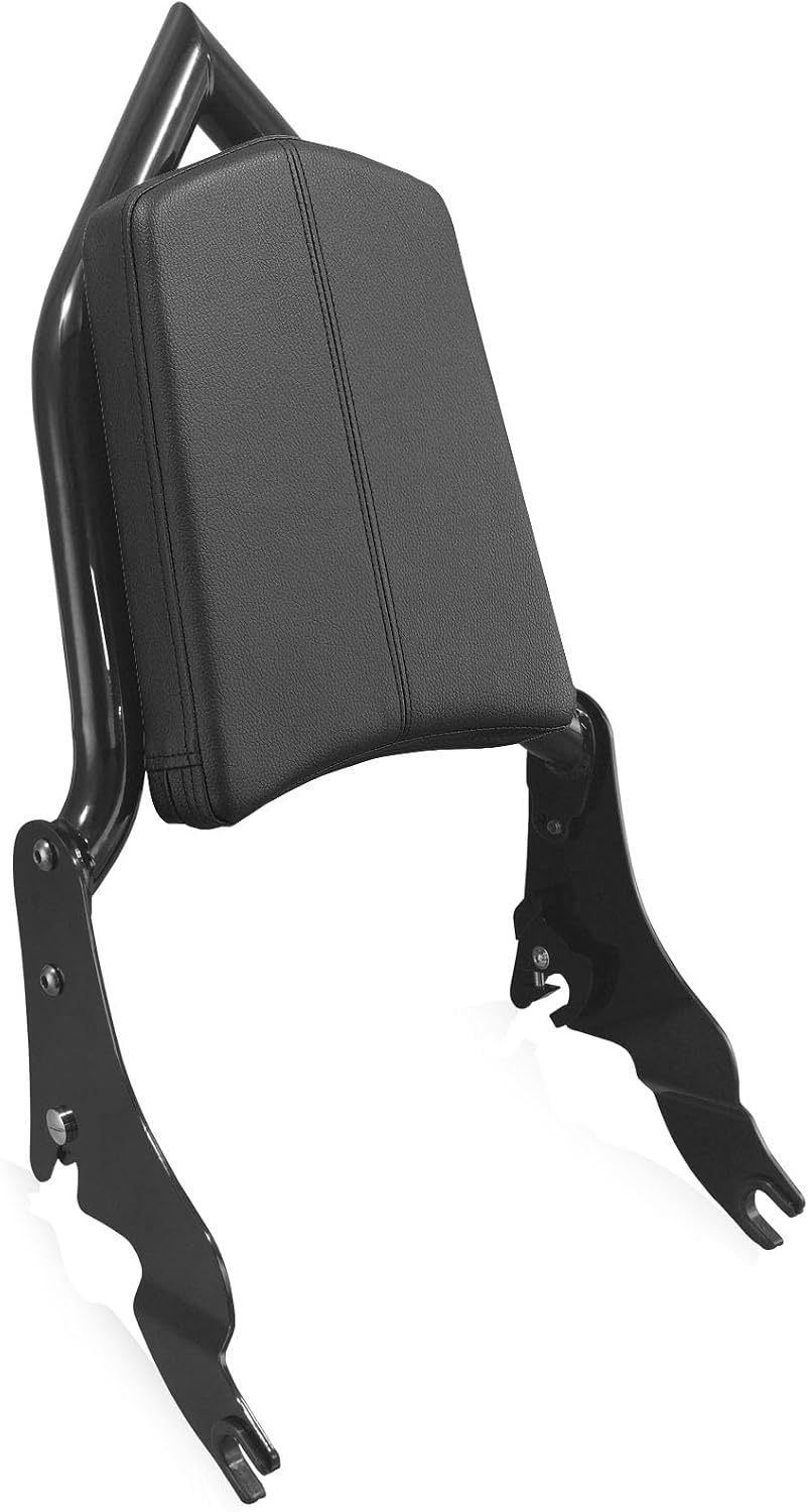 Adjustable Short Sissy Bar for Harley 2009-Later Touring Quick Release Low Profile Passenger Backrest for Road King Road Glide Street Glide Electra Glide Road King Ultra CVO Limited