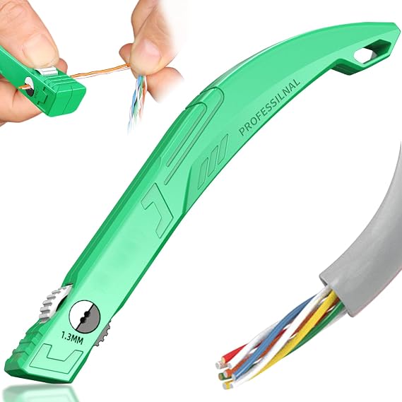 Network Cable Untwist Tool Wire Straightener & Stripper for Category 5/6 Cables, Twisted Wire Separator, for Engineers