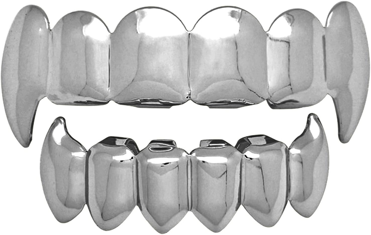Gold Grille for Your Teeth, 18K Gold Plated Hip Hop Custom Fit Polished Tea Grill for Men and Women, Wrapper Costume Teeth Accessories a