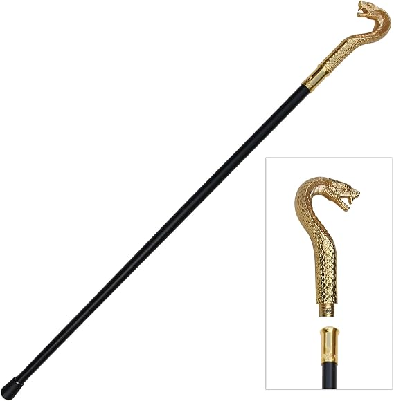 Armory Replicas King Cobra Golden Pharaoh Walking Cane
