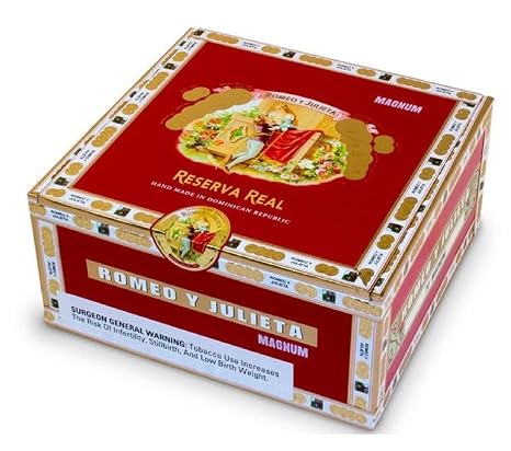 Cigar box, empty, paper covered wooden one