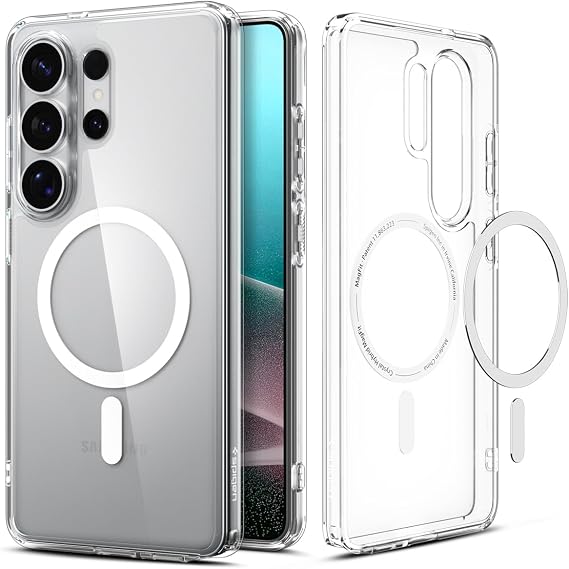 Spigen Ultra Hybrid MagFit Case for Samsung Galaxy S26 Ultra - Clear White