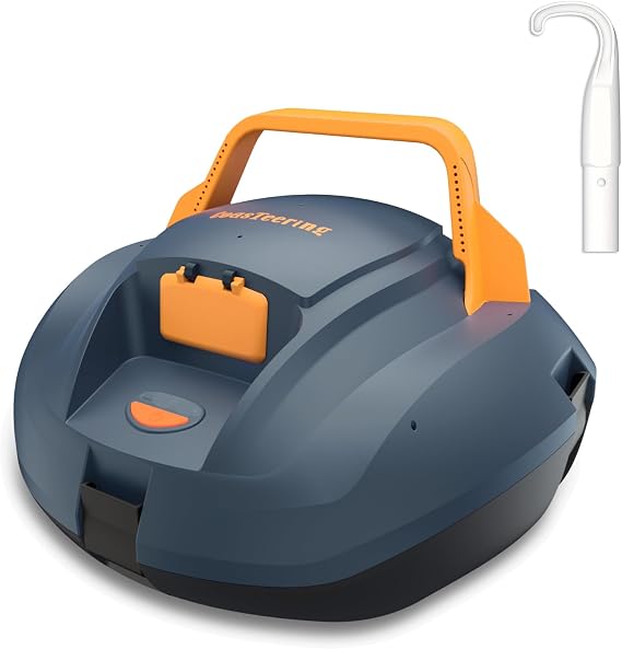 Planet Cordless Robotic Pool Vacuum with 100-120 Minutes Runtime, Powerful Suction, Auto-Parking, Robotic Pool Cleaner for for Above Ground Pool and Flat Pools