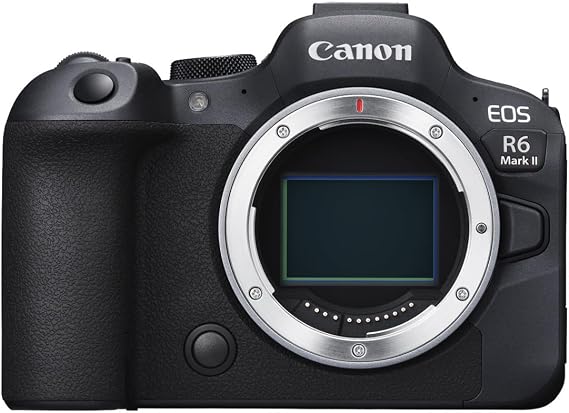 Canon EOS R6 Mark II Mirrorless Camera (Body Only), Full-Frame Camera, 24.2 Megapixel CMOS Sensor, Photo and Video Capabilities, Black | 24.2 Megapixel CMOS Sensor, Video Capabilities