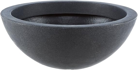 Dehner Ball Bowl Diameter 52 cm Height 20 cm Plastic Anthracite