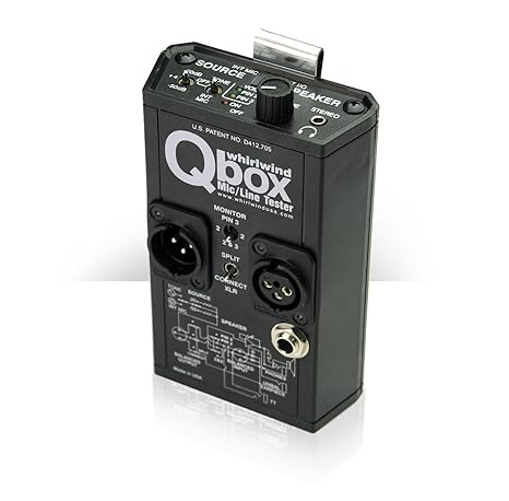 Whirlwind Qbox Audio Line Tester/Cable/Test Tone Generator