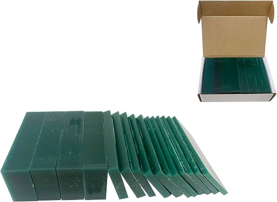 1Pound Green Wax Slice Block for Jewelry Dental Tool Carving Lost Wax Casting Jewelry Molding Tool Mold Sculpting (Wax Slice)