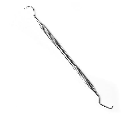 Generic Professional Dental Tarter Scraper Tool, Medical Stainless Steel, Dantist Pick, Double Ended, Tartar and Palque Remover ForTeeth | Dentist Teeth Cleaning Kit