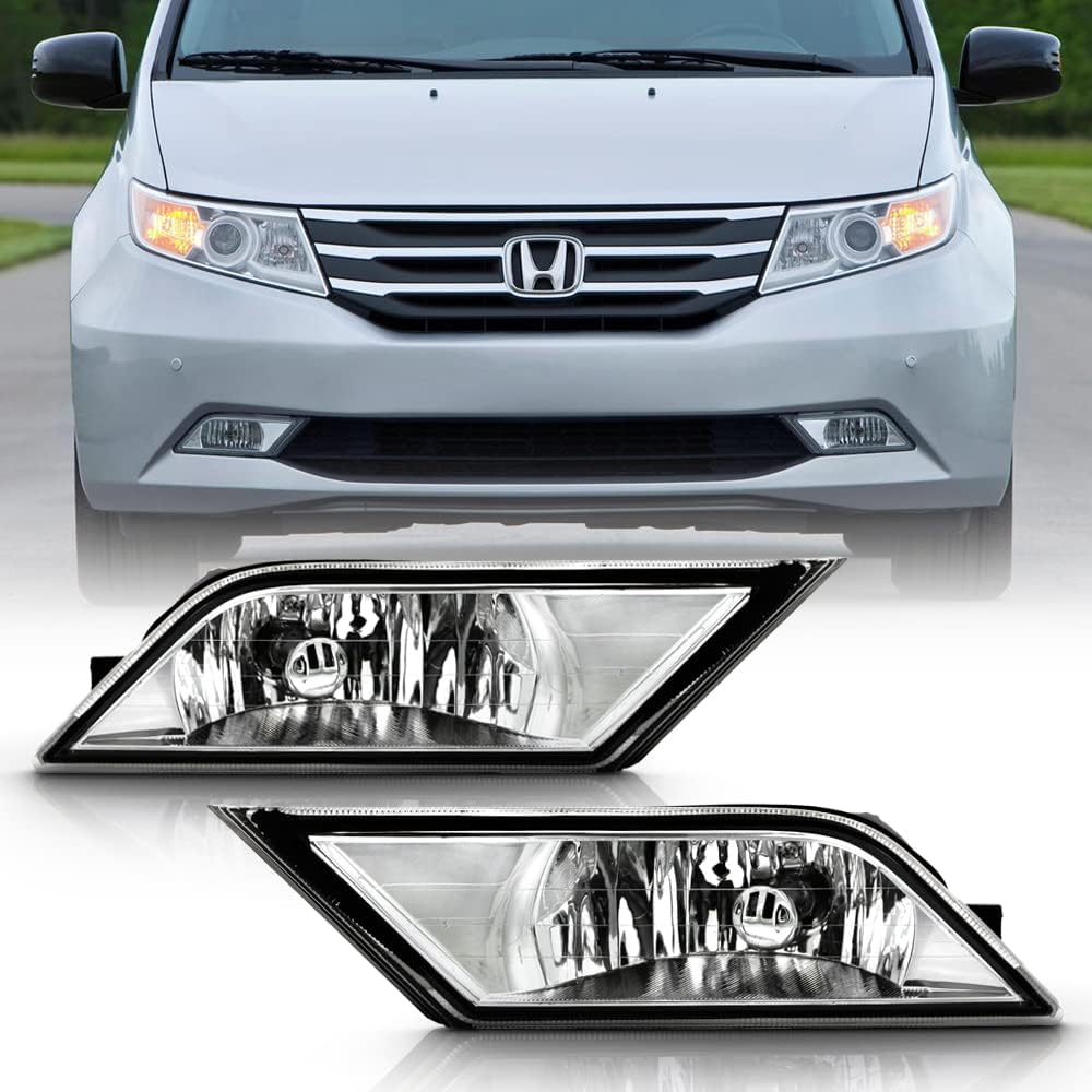 ACANII - For 2011-2013 Honda Odyssey Bumper Driving Fog Lights Lamps wSwitch Assembly Driver & Passenger Side