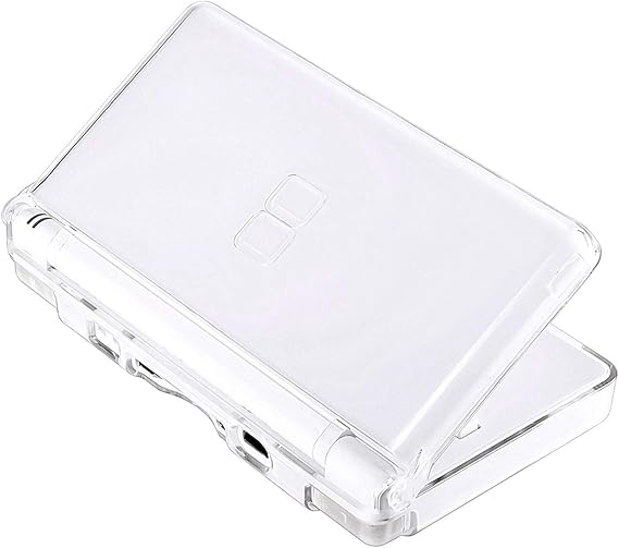 Transparent Hard Shell Case Cover Compatible with Nintendo DS Lite NDSL, Replacement Protective NDS Lite Crystal Clear Housing Case(Not for Nintendo DS or Dsi)