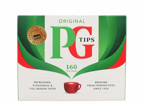 Pg Tips Black Tea - 160 Bags (Pack of 8)