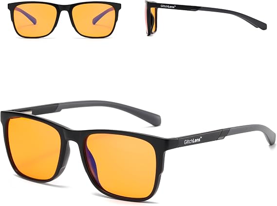 PC Gaming & Computer Glasses | 100% UV400 Protection (99.8% Lab Verified) | Ultra-Light Swiss-Designed Polycarbonate Frame